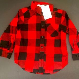 Toddler Boys Plaid Shirt